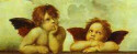 Cherubini (detail from Raphael's Sistine Madonna)
